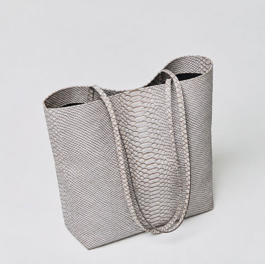 Bolsa tote grande de couro